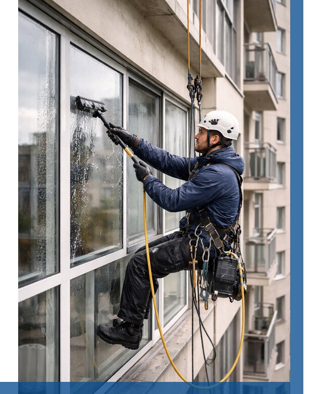 Мойка балконного остекления в Ленинске-Кузнецком от 3577 р. | ВЫСОТНИК-Лнн