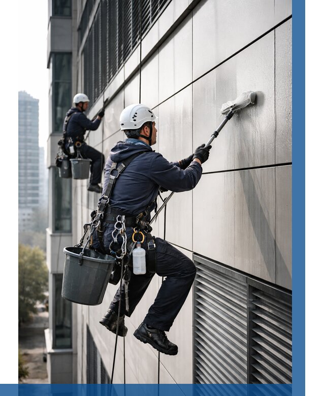 Мойка вентилируемого фасада в Ленинске-Кузнецком от 256 р. | ВЫСОТНИК-Лнн