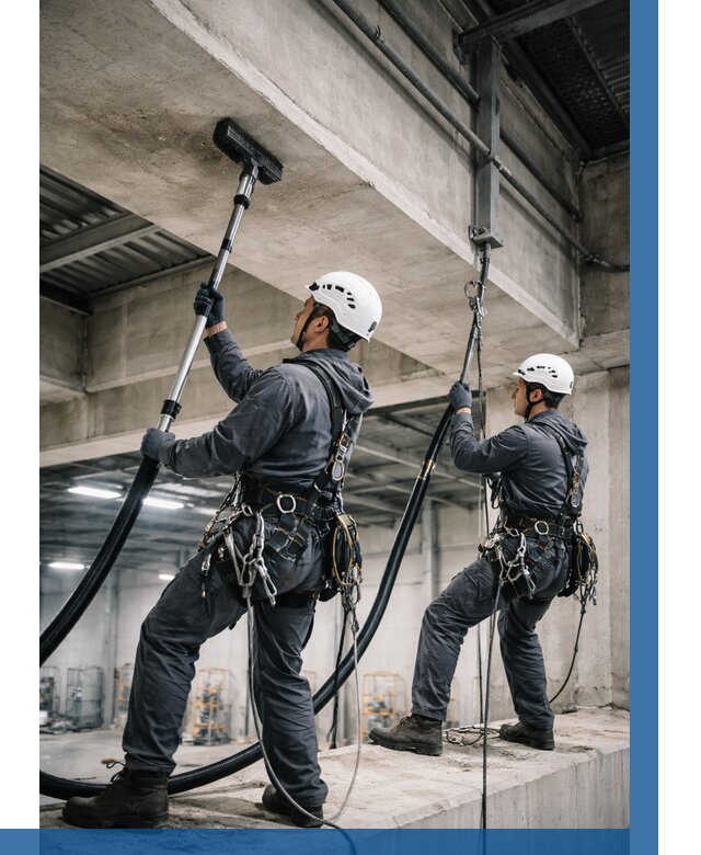 Обеспыливание потолочных конструкций в Ленинске-Кузнецком от 256 р. |ВЫСОТНИК-Лнн