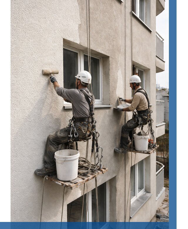 Нанесение короеда на фасад в Ленинске-Кузнецком от 460 р. | ВЫСОТНИК-Лнн