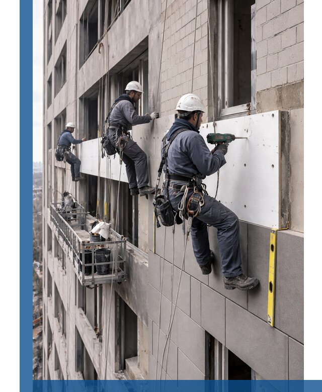 Монтаж фасадных термопанелей высокого качества в Ленинске-Кузнецком