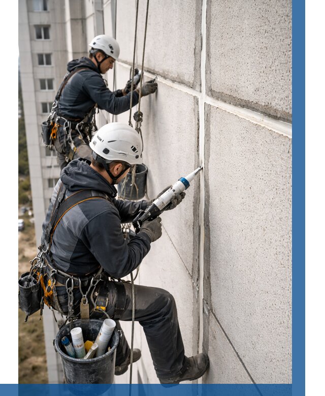 Герметизация межпанельных швов в Ленинске-Кузнецком от 715 р. | ВЫСОТНИК-Лнн
