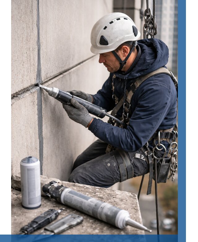 Вторичная герметизация швов в Ленинске-Кузнецком от 460 р. | ВЫСОТНИК-Лнн