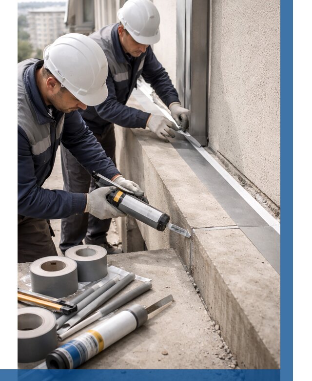 Герметизация примыкания балкона в Ленинске-Кузнецком от 4599 р. | ВЫСОТНИК-Лнн