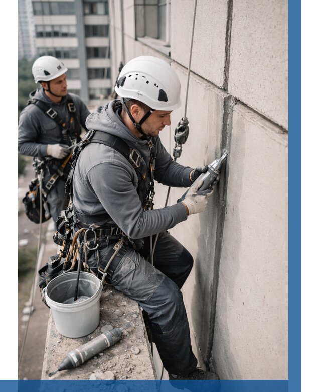 Ремонт деформационных швов здания в Ленинске-Кузнецком от 1022 р. | ВЫСОТНИК-Лнн