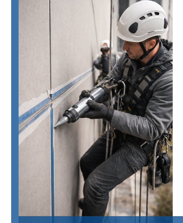 Герметизация стыков фасадных панелей в Ленинске-Кузнецком качественно и быстро