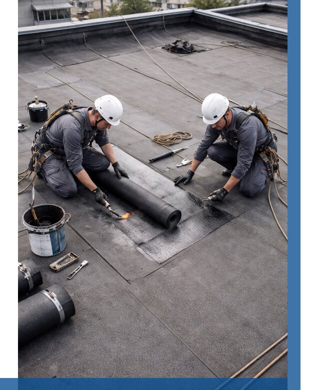 Ремонт мягкой кровли под ключ в Ленинске-Кузнецком от 715 р. | ВЫСОТНИК-Лнн