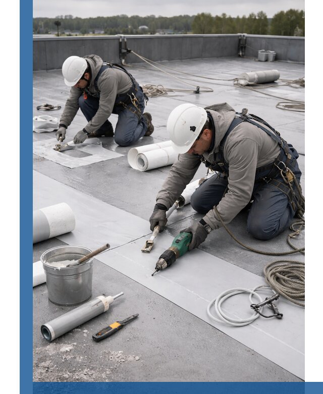 Ремонт мембранной кровли в Ленинске-Кузнецком качественно и с гарантией