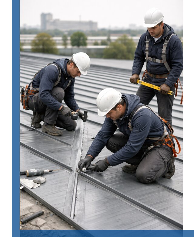 Ремонт фальцевой кровли в Ленинске-Кузнецком срочно и качественно