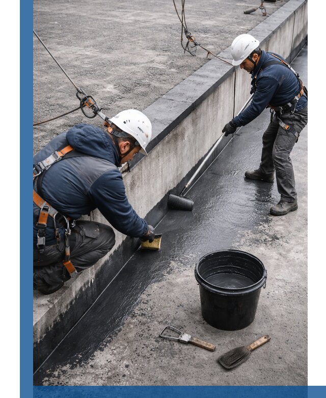 Гидроизоляция кровли жидкой резиной профессионально в Ленинске-Кузнецком