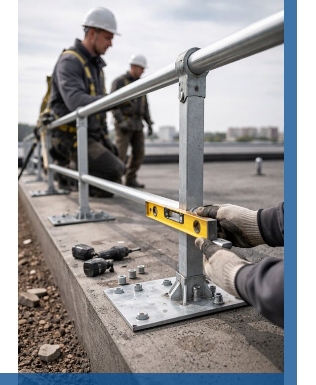 Монтаж кровельного ограждения в Ленинске-Кузнецком от 1227 р. | ВЫСОТНИК-Лнн