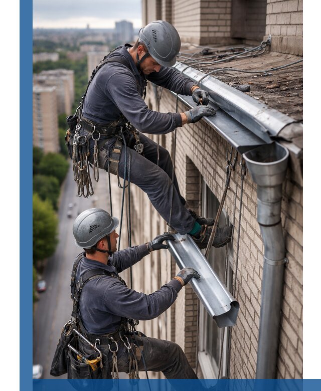 Ремонт водосточных желобов в Ленинске-Кузнецком, быстро и качественно