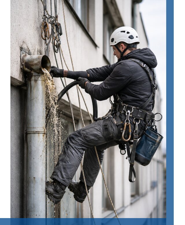 Прочистка водосточных труб в Ленинске-Кузнецком от 3577 р. | ВЫСОТНИК-Лнн