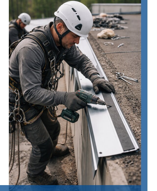 Монтаж капельника на кровле в Ленинске-Кузнецком от 307 р. | ВЫСОТНИК-Лнн