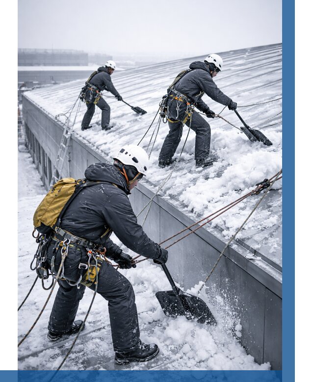 Очистка навесов от снега в Ленинске-Кузнецком от 4599 р. | ВЫСОТНИК-Лнн