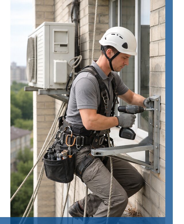 Установка кронштейнов кондиционера в Ленинске-Кузнецком от 3577 р. | ВЫСОТНИК-Лнн