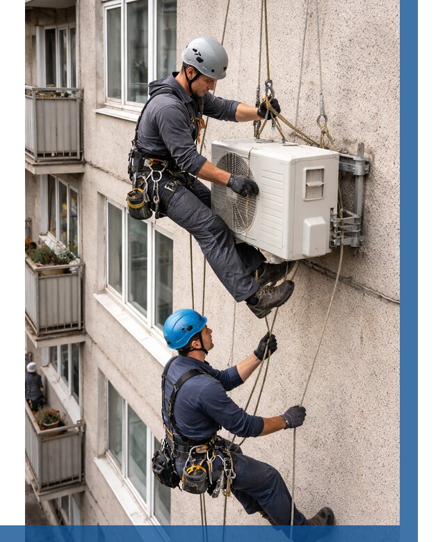 Перенос внешнего блока кондиционера в Ленинске-Кузнецком от 9199 р.| ВЫСОТНИК-Лнн