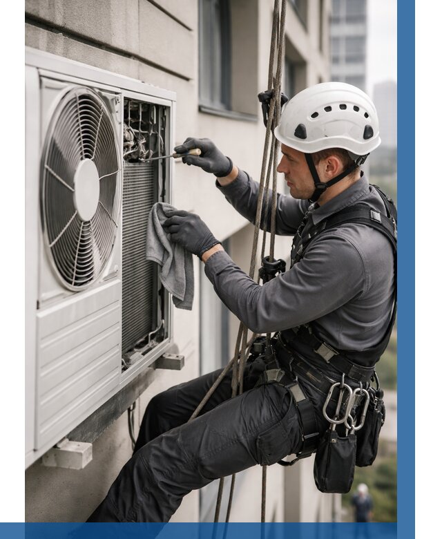 Обслуживание внешнего блока кондиционера в Ленинске-Кузнецком от 2760 р.ВЫСОТНИК-Лнн