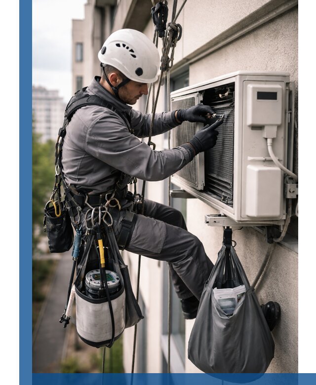 Обслуживание внешнего блока кондиционера в Ленинске-Кузнецком профессионально