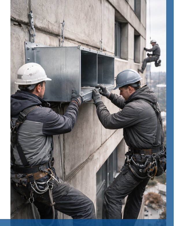 Монтаж вентиляционных коробов в Ленинске-Кузнецком от 3066 р. | ВЫСОТНИК-Лнн