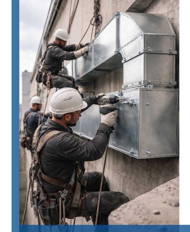 Профессиональный монтаж вентиляционных коробов в Ленинске-Кузнецком под ключ