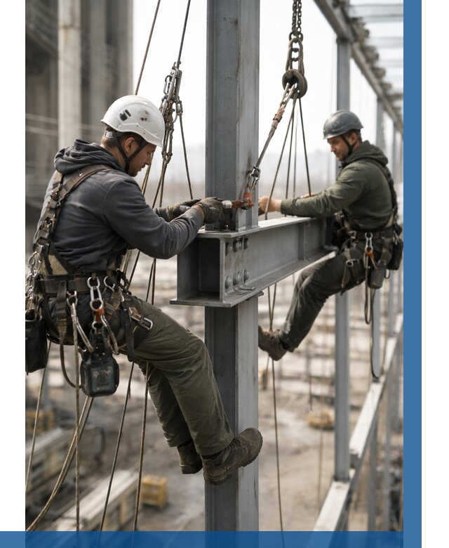 Монтаж металлоконструкций на высоте в Ленинске-Кузнецком от 3577 р. | ВЫСОТНИК-Лнн