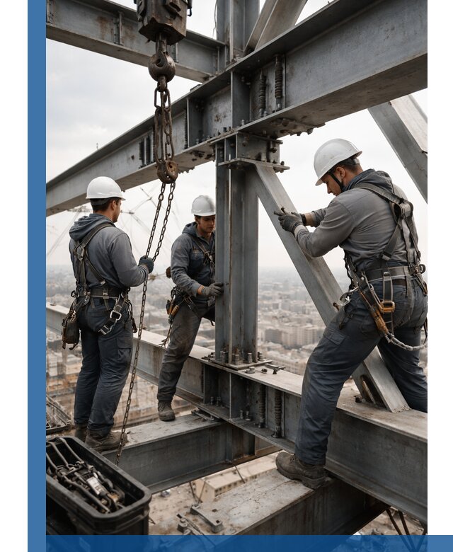 Профессиональный монтаж металлоконструкций на высоте в Ленинске-Кузнецком