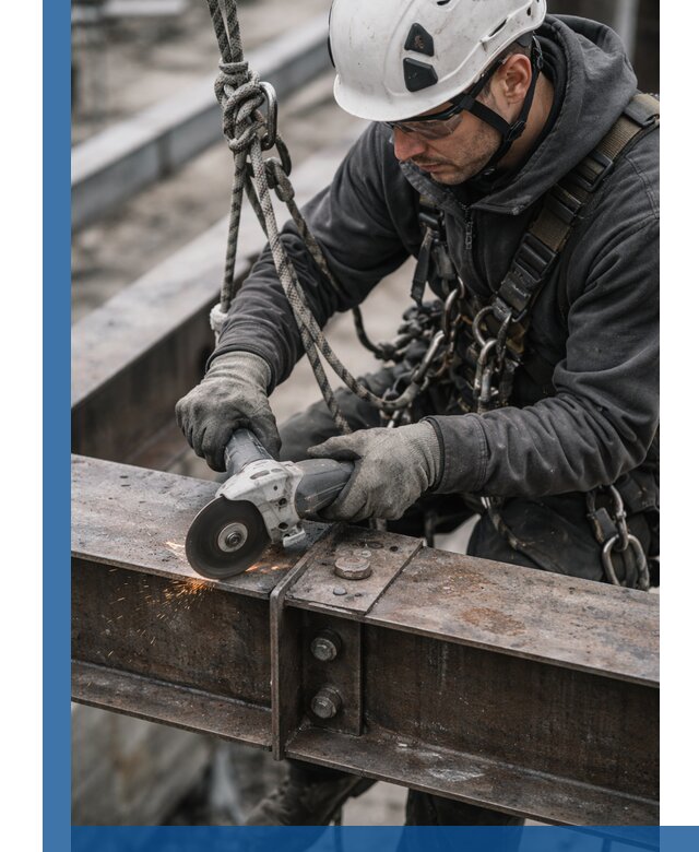 Резка металла на высоте в Ленинске-Кузнецком для зданий и конструкций