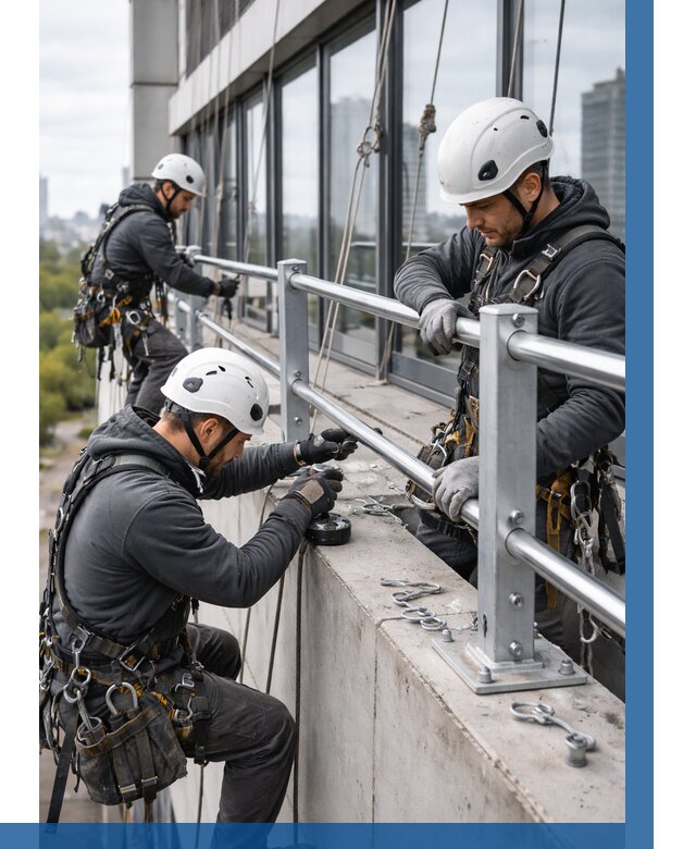 Монтаж ограждений на высоте в Ленинске-Кузнецком, от 1227 р. | ВЫСОТНИК-Лнн