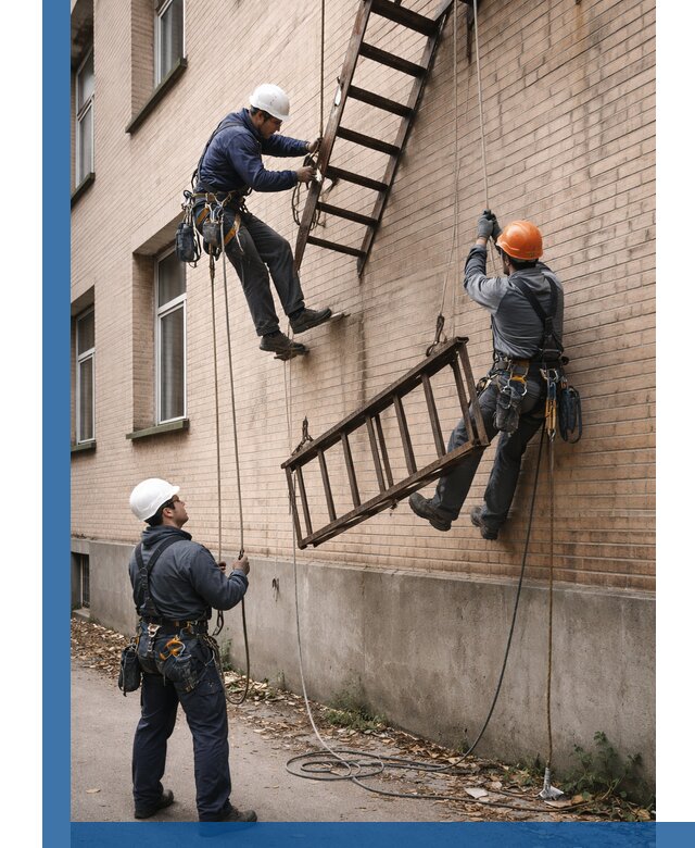 Демонтаж пожарной лестницы в Ленинске-Кузнецком быстро и безопасно