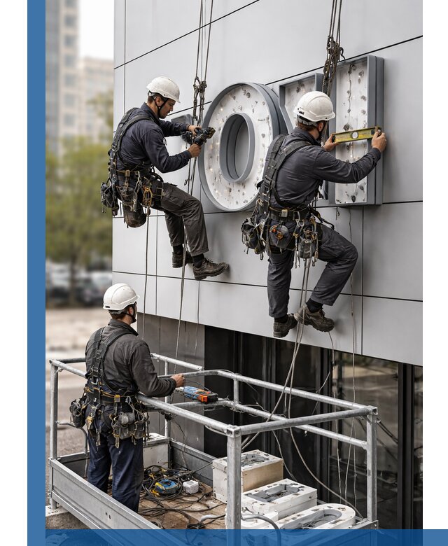 Профессиональный монтаж световых букв в Ленинске-Кузнецком под ключ