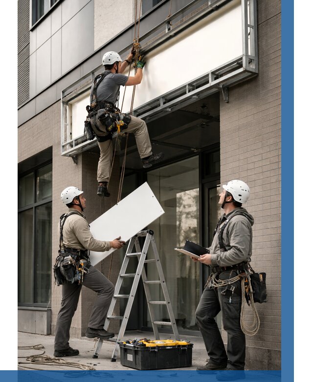 Монтаж светового короба в Ленинске-Кузнецком от 6644 р. | ВЫСОТНИК-Лнн