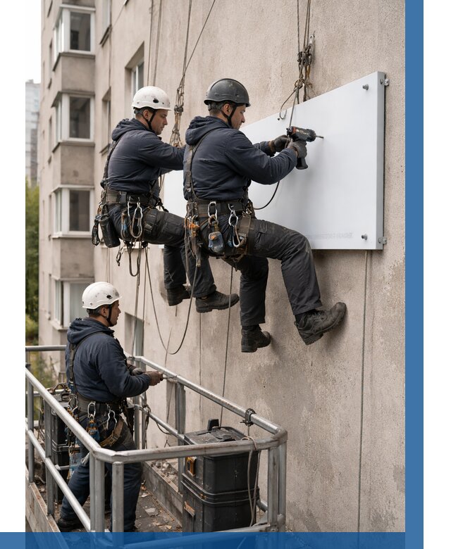 Монтаж табличек и указателей в Ленинске-Кузнецком от 3577 р. | ВЫСОТНИК-Лнн