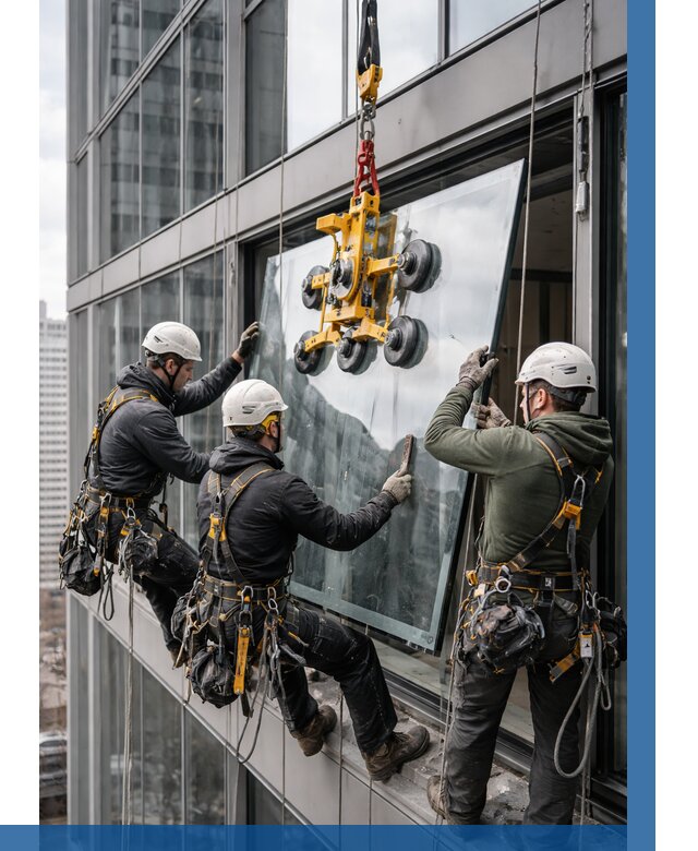 Фасадное остекление зданий под ключ в Ленинске-Кузнецком от 10221 р. | ВЫСОТНИК-Лнн