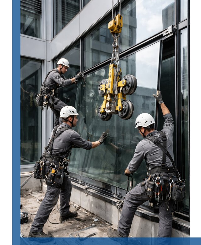 Структурное остекление фасадов в Ленинске-Кузнецком монтаж и обслуживание