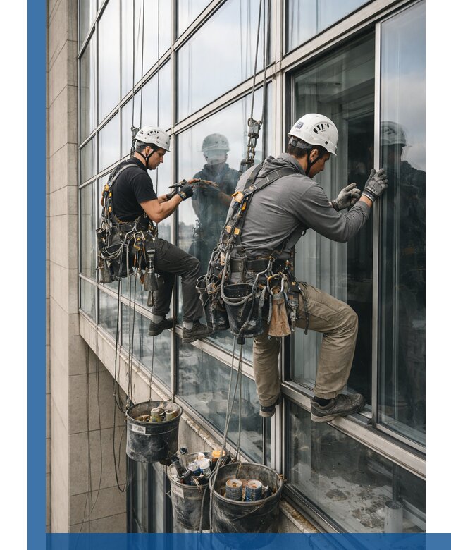 Ремонт витражных конструкций и фасадного остекления в Ленинске-Кузнецком