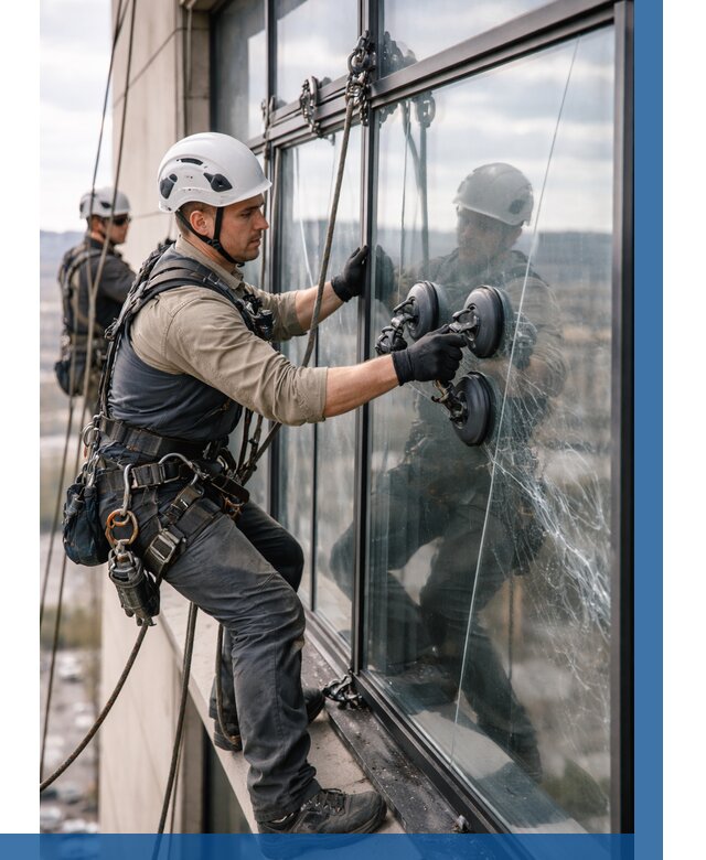 Замена стекла в витраже в Ленинске-Кузнецком под ключ от 8688 р. | ВЫСОТНИК-Лнн