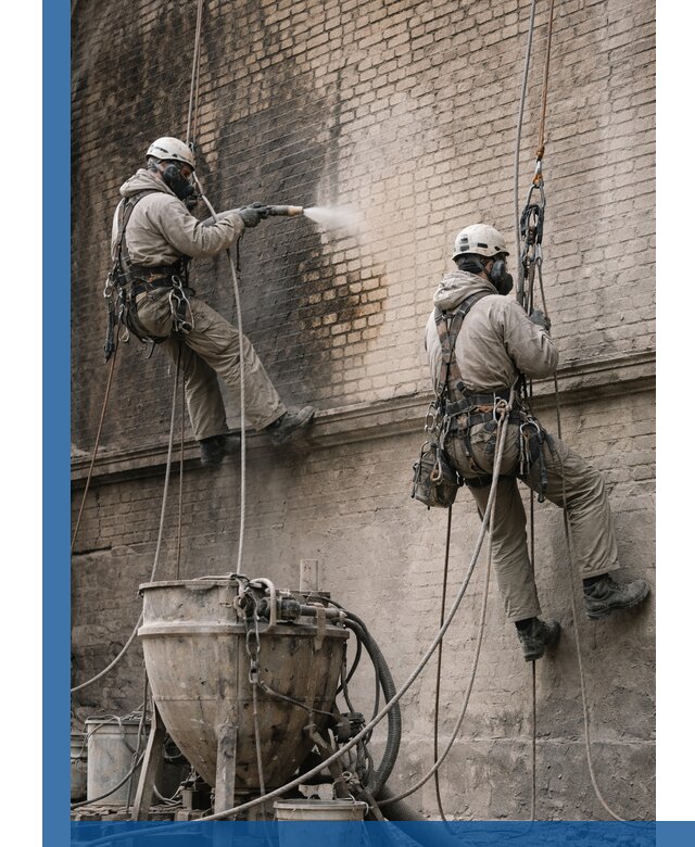 Пескоструйная очистка фасадов в Ленинске-Кузнецком профессионально