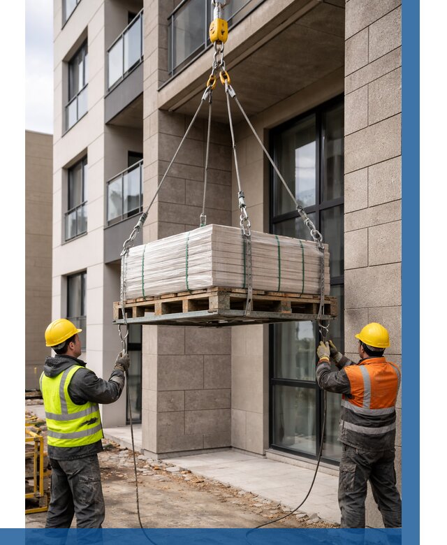 Подъем керамогранита на этаж в Ленинске-Кузнецком от 3577 р. | ВЫСОТНИК-Лнн