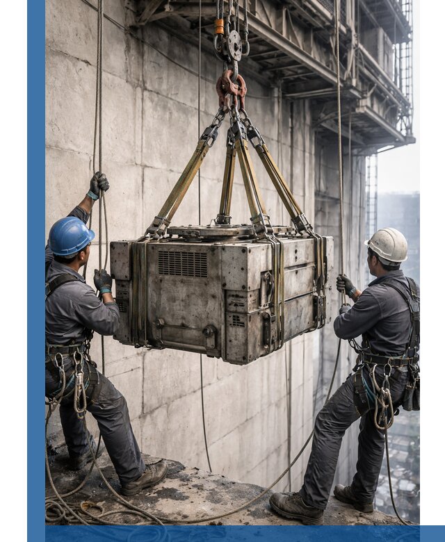 Такелажные работы на высоте, подъем и монтаж грузов в Ленинске-Кузнецком