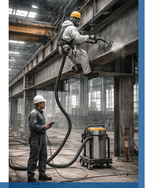 Обеспыливание конструкций в цехе в Ленинске-Кузнецком от 4293 р. | ВЫСОТНИК-Лнн