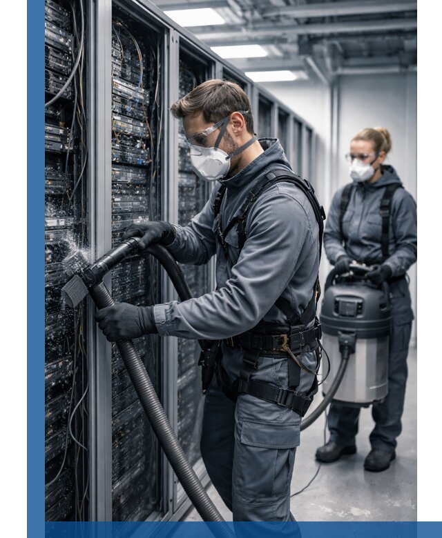 Обеспыливание серверной комнаты в Ленинске-Кузнецком, профессиональная очистка