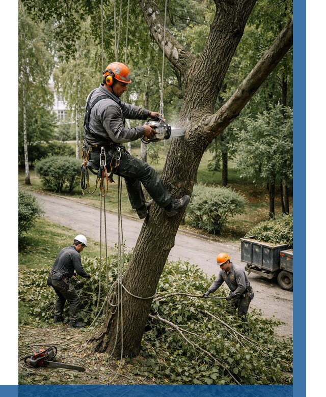 Кронирование деревьев в Ленинске-Кузнецком от 6644 р. | ВЫСОТНИК-Лнн