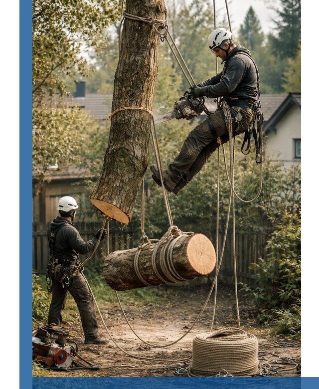 Валка деревьев частями в Ленинске-Кузнецком, безопасно и аккуратно