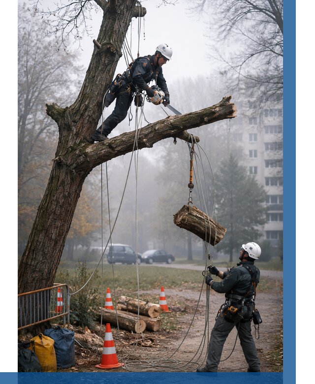 Удаление аварийных деревьев в Ленинске-Кузнецком от 15332 р. | ВЫСОТНИК-Лнн