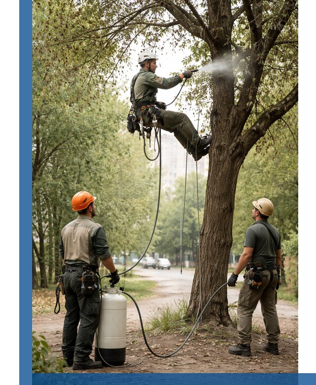 Обработка деревьев от вредителей в Ленинске-Кузнецком профессиональная защита