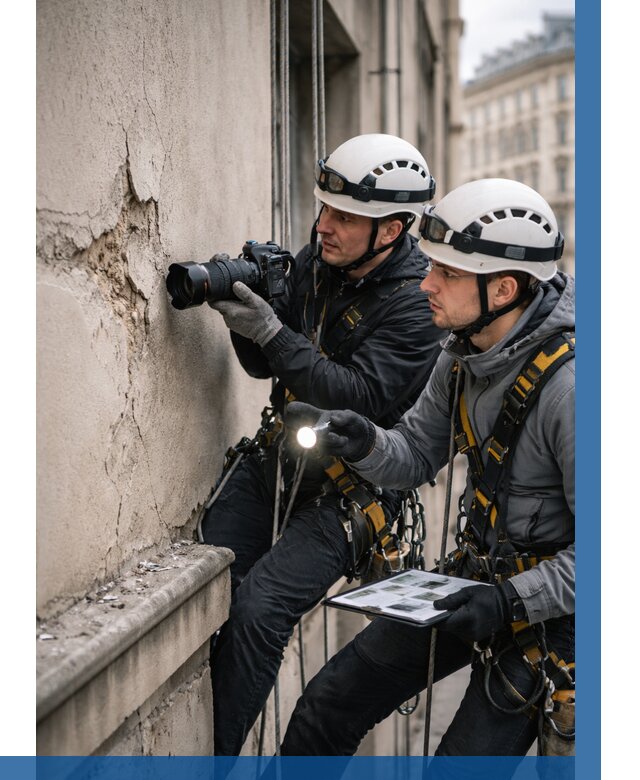 Фотофиксация дефектов фасада в Ленинске-Кузнецком от 4599 р. | ВЫСОТНИК-Лнн