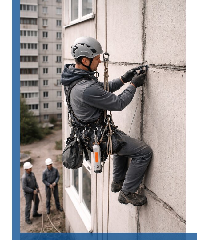 Обследование межпанельных швов и герметизация в Ленинске-Кузнецком