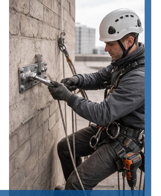 Установка анкерных точек в Ленинске-Кузнецком от 3577 р. | ВЫСОТНИК-Лнн