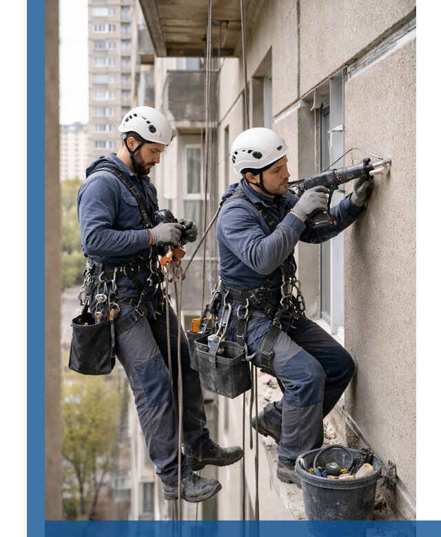 Промышленные альпинисты высотные работы и монтаж в Ленинске-Кузнецком